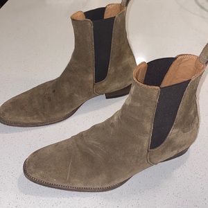 Men’s Oro Los Angeles Alpaca Brown Suede Chelsea boot